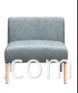 Modern Design Living Lounge Sofa Multiple People Leather Fabric Splicing Arc Lounge Sofa
